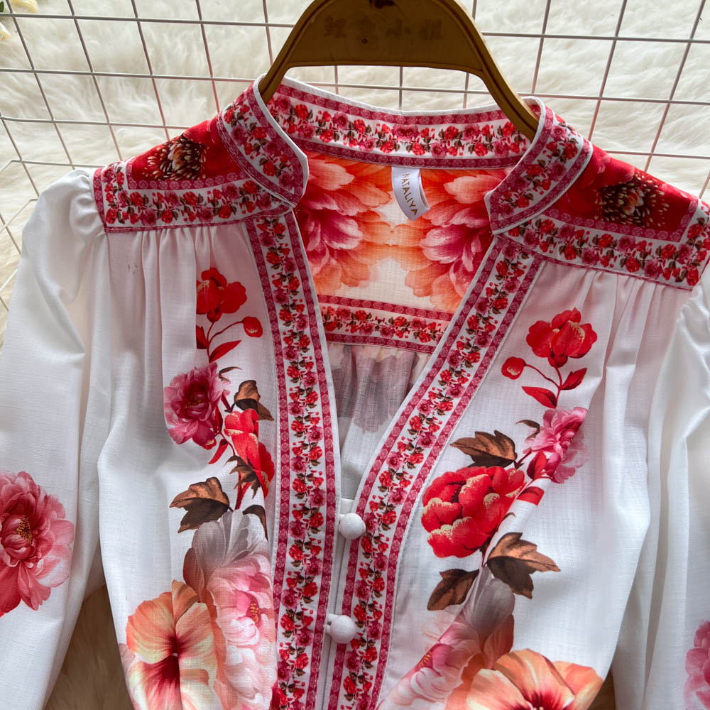 Robe de soirée française éléga - French Vintage Floral Midi Dress avis et prix