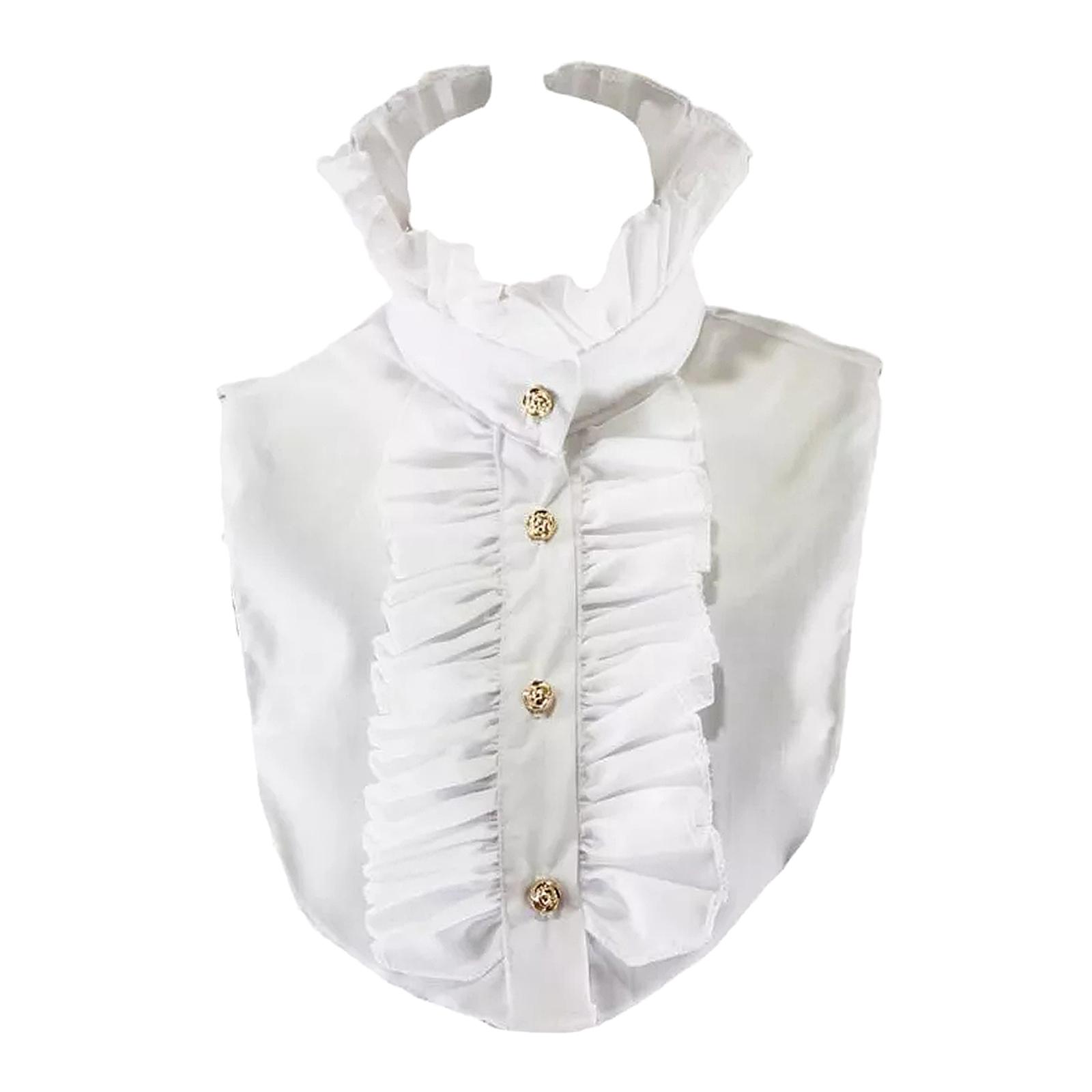Col blanc en coton pour femme, - Blouses avis et prix