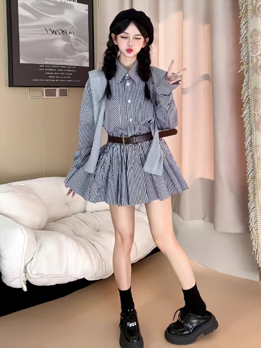 Robe chemise de style coréen p - Korean Style A Line Shirt Dress avis et prix