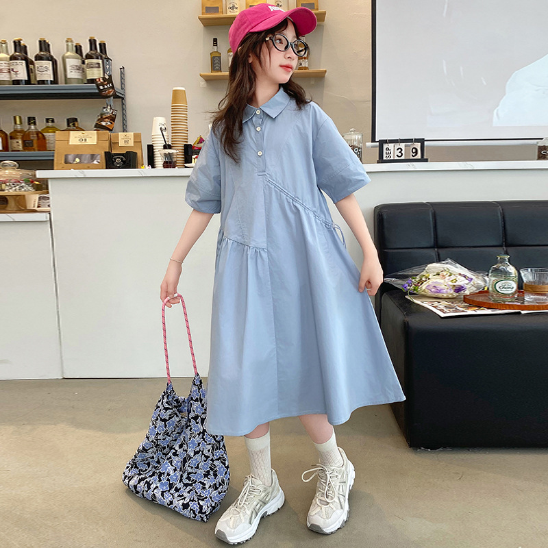 Vêtements coréens pour filles, - Korean Style A Line Shirt Dress avis et prix