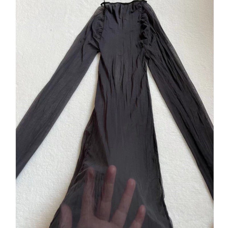 Bodystockings transparents et  - Sexy Mesh Sheer Bodycon Dress avis et prix